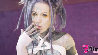 Hard DOUBLE ANAL from Crazy TATTOO PUNK - ATM, Gape, Facial, Prolapse, Swalow, DAP - Goth Alt Girl