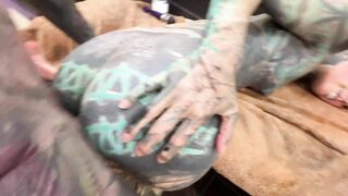 Girl Gets Fucked from Tattoo Artist after the Session in the Studio