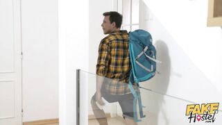 Fake Hostel - Eden Ivy Invites College Guy into her Room for Surprise Anal Sex with Squirt Orgasm