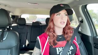 Fucking the Pizza Delivery Girl after she was Late