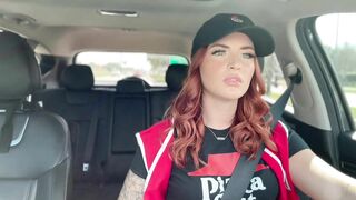 Fucking the Pizza Delivery Girl after she was Late
