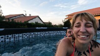 He Suddenly Takes my Bikini off to Fuck me in the Swimming Pool