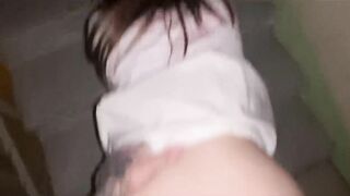 I Met a Schoolgirl on the Street and Fucked her in the Entrance.