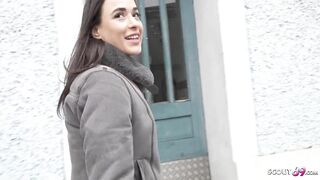 GERMAN SCOUT - Big Butt Saggy Tits Tattoo Girl LydiaMaus96 at Rough Casting Fuck