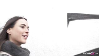 GERMAN SCOUT - Big Butt Saggy Tits Tattoo Girl LydiaMaus96 at Rough Casting Fuck