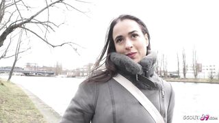 GERMAN SCOUT - Big Butt Saggy Tits Tattoo Girl LydiaMaus96 at Rough Casting Fuck