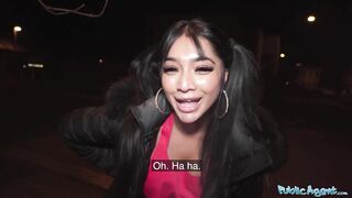 Public Agent Sexy Asian with Fantasitc Tits and Ass Seduced by his Rizz
