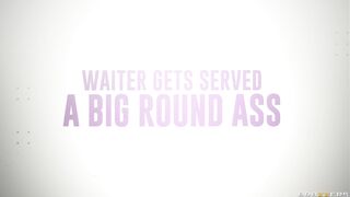Waiter Gets Served a Big round Ass - Nina Kayy / Brazzers