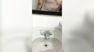 Fucks me in the Bathroom before we get Caught