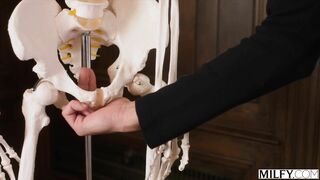 MILFY Fit Blonde Teacher Millie keeps Bad Boy after School