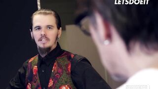 Big Tits Brunette Wild Vicky Fucks Big Dick Boss in Office - LETSDOEIT