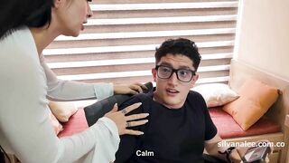 The Sexy and Hot Colombian MILF Silvana Lee Fulfills the Dream of a Guy with a Big Cock Pipe Boy