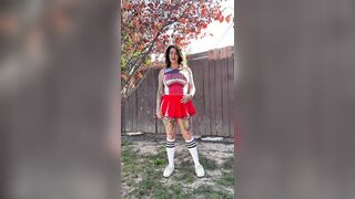 Arabelle Raphael Dirty Cheerleader POV Solo - the Naughtiest Cheerleader on the Team Brings you Home