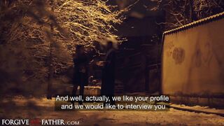 Ukrainian Babe Squirting during Hardcore Rough Fuck and Blowjob in Van