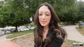 Real Teens - Tattooed Sexy Teen Sage Hunter Stripping and Fucking in a Secret Cave