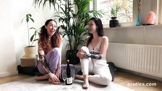 Ersties - Sexy Hailey Gets Penetrated with Long Glass Dildo