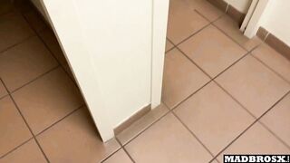 French Goth Cheats on her Boyfriend in a Corridor and Toilet for Concert Tickets !!!