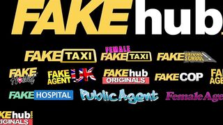 FAKEhub - Busty Black Boss Catches Staff Fucking at a Call Center and Adds Cum to her Coffee