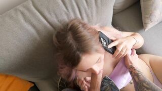 MY BOYFRIEND'S BEST FRIEND FUCKED ME while i Talking to my BF on the Phone