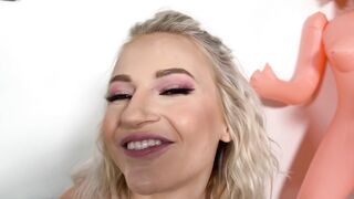 PornDudeCasting: Sage Rabbit, the Teen Blondie taking a Big Dick Ride!