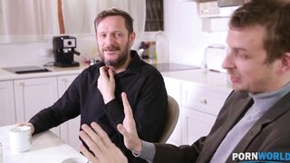 Cheating Wife Roxy Lips Takes a Facial after Fucking her Hubby's BFF