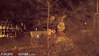 Forgive me Father - Wild Crazy Girls Agree to Hardcore Anal Sex Threesome for Cash