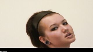 Tiffany Spreads it like it is and Rubs her Clit