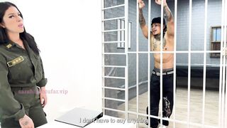 Sarah Montufar makes a Deal with Prisoner and Ends up with Cock in her Pussy