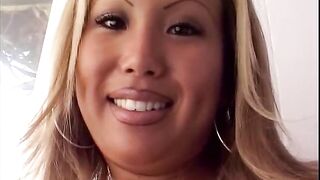 Busty Asian Babe get Banged and Creampied in the Bathroom