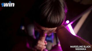 Sucking my Boyfriend Dry in Pink Light _ Nigonika best Porn 2023