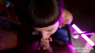 Sucking my Boyfriend Dry in Pink Light _ Nigonika best Porn 2023