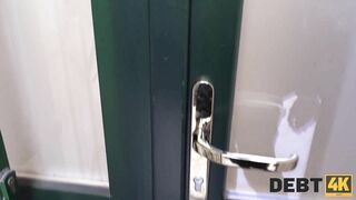 DEBT4k. Hot Blonde Hooks up with Creditor so he could Forget about Debt