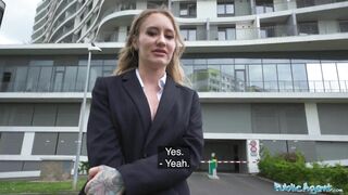 Public Agent Hot Hotel Worker Fucks a Big Fat Cock in a Public Washroom in POV