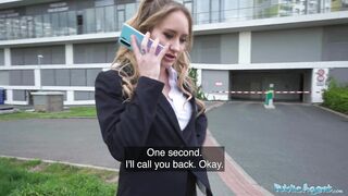 Public Agent Hot Hotel Worker Fucks a Big Fat Cock in a Public Washroom in POV