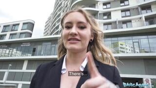 Public Agent Hot Hotel Worker Fucks a Big Fat Cock in a Public Washroom in POV