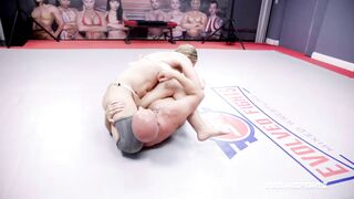 Nude Wrestling as Savannah Fox Wrestles Shawn Fox with Cock Sucking and Fingering
