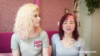 Ersties- Cute Redhead gives Blonde Babe Lesbian Pleasures