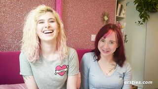 Ersties- Cute Redhead gives Blonde Babe Lesbian Pleasures