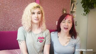 Ersties- Cute Redhead gives Blonde Babe Lesbian Pleasures