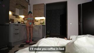She makes me Coffee and a Great Blowjob this Morning