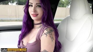 Tesla Autopilot Squirting & Fucking - Sexy Valerica Steele