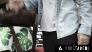 PURE TABOO Seduced Barista Stevie Moon Accepts Anal Sex from Handsome but Rude Customer she just Met