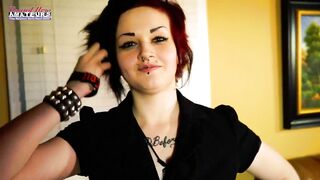 Alternative Hottie Marci Gets her Clit Vibed to Orgasm!