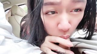 台灣uber載到淫蕩妹子在車上無套幹她再口爆uber Driver Meet a Horny Girl Fuck her without Condom & Cum in Mouth