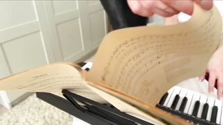 In his Dreams, Stepfather Fucked his Stepdaughter and Music Teacher during a Music Lesson. Hot DP Wi