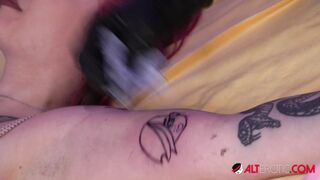 Maya Romero Gets 2 Tattoos While Being Fucked By Eliis Camino And Evilyn Ink