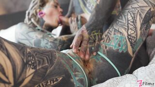 Tattoo Girl Anuskatzz Get Fucked Balls Deep In Her Ass