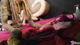 Pet Play Dominatrix Controls Tattoo Cat-girl