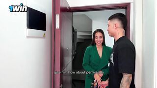 Latina with Big Ass is Fucked by her Stepbro Huge Dick Home alone - Daniela Andrea - Daner Mendez