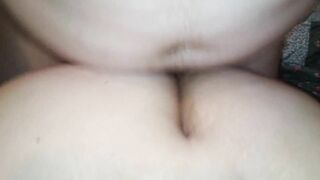 Big tit girl gets fucked in missionary and doggy style CREAMPIE